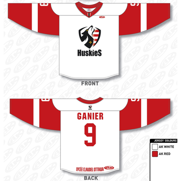 LYCÉE CLAUDEL JERSEY DE HOCKEY BLANC