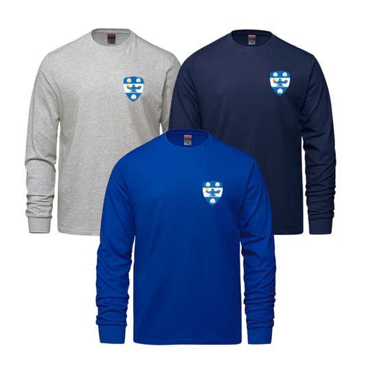 LISGAR COTTON LONG SLEEVE WITH LEFT CHEST HEAT PRESS LOGO BREEZE