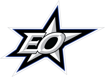 EO STARS HELMET STICKER CONTAINS 2 LOGOS AND 1 NUMBER