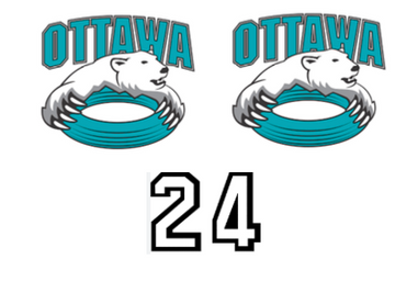 CORA HELMET STICKER KIT CONTAINS 2 LOGOS AND 1 NUMBER