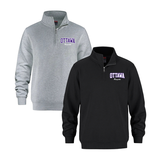 CORA Quarter Zip | CX2 Flux - Embroidered Left Chest "Ottawa Ringette"