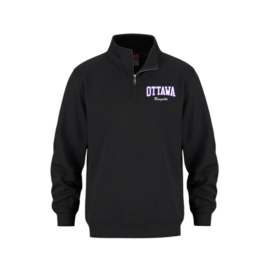 CORA Quarter Zip | CX2 Flux - Embroidered Left Chest "Ottawa Ringette"