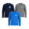 LISGAR LONG SLEEVE DRYFIT WITH LEFT CHEST HEAT PRESS LOGO SHORE