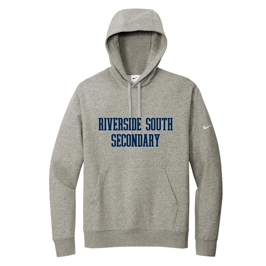 RIVERSIDE SOUTH SECONDARY NIKE HOODIE WITH FULL FRONT TWILL EMBROIDERED LOGO