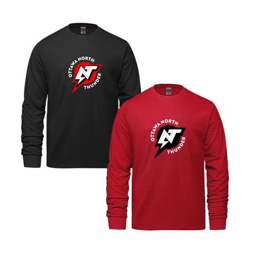 OTTAWA NORTH BREEZE COTTON LONG SLEEVE WITH FULL FRONT HEAT PRESS LOGO