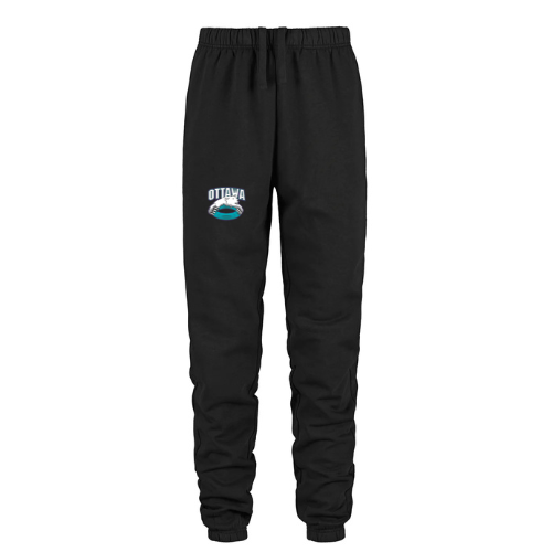 CORA DASH COTTON SWEATPANTS WITH HEAT PRESSED BEAR LOGO