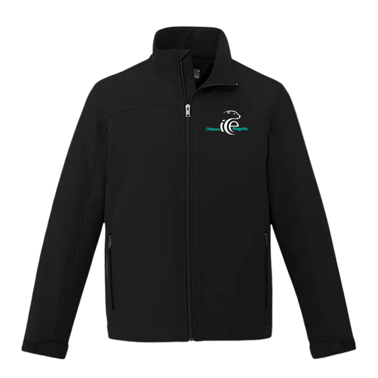 CORA CX2 LIGHTWEIGHT SOFTSHELL JACKET YOUTH AND MENS WITH BACK APPLIQUÉ