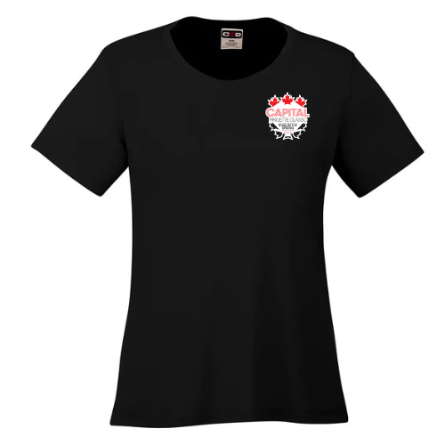 CAPITAL RINGETTE CLASSIC COAST DRYFIT TSHIRT SHORT SLEEVE WITH SMALL CRC LEFT CHEST LOGO