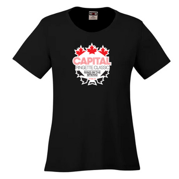 CAPITAL RINGETTE CLASSIC COAST DRYFIT TSHIRT SHORT SLEEVE WITH LARGE CRC FULL FRONT LOGO