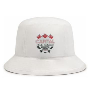 CAPITAL RINGETTE CLASSIC BUCKET STLYE HAT WHITE
