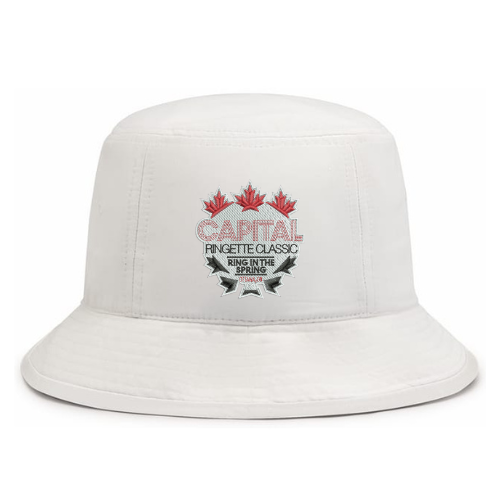 CAPITAL RINGETTE CLASSIC BUCKET STLYE HAT WHITE
