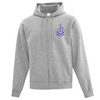 LISGAR COLLEGIATE INSTITUTE FULL ZIP HOODIE WITH EMBROIDERED LEFT CHEST MUSIC LOGO
