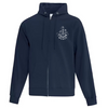 LISGAR COLLEGIATE INSTITUTE FULL ZIP HOODIE WITH EMBROIDERED LEFT CHEST MUSIC LOGO