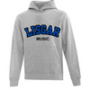 LISGAR COLLEGIATE INSTITUTE VAULT HOODIE WITH FULL FRONT MUSIC APPLIQUE