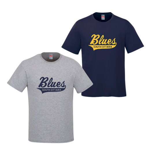South Ottawa Blues Cotton T-Shirt | CX2 Parkour — Full Front Heat Press