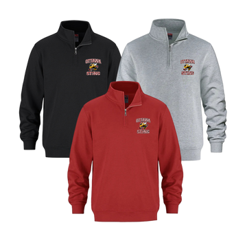 Ottawa Sting Quarter Zip | CX2 Flux - Embroidered Left Chest