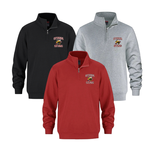 Ottawa Sting Quarter Zip | CX2 Flux - Embroidered Left Chest