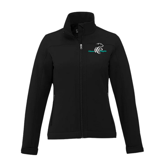 CORA CX2 LIGHTWEIGHT SOFTSHELL JACKET LADIES WITH BACK APPLIQUÉ