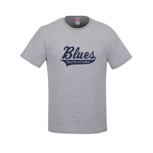 South Ottawa Blues Cotton T-Shirt | CX2 Parkour — Full Front Heat Press