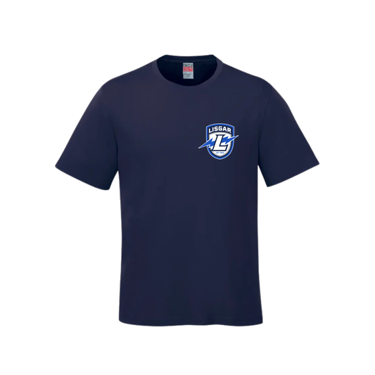 LISGAR COTTON TSHIRT WITH HEAT PRESS LEFT CHEST LIGHTNING LOGO PARKOUR