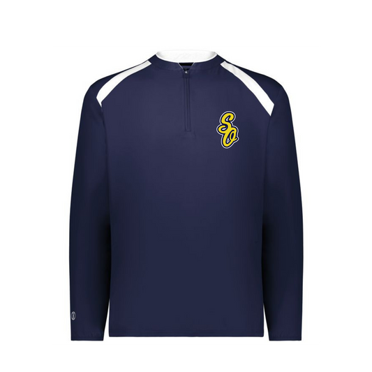 South Ottawa Blues Long Sleeve Cage Jacket | Holloway Clubhouse - Embroidered