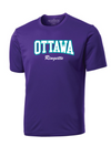 CORA PARKOUR COTTON SHORT SLEEVE SHIRT WITH HEAT PRESSED FULL FRONT OTTAWA LOGO