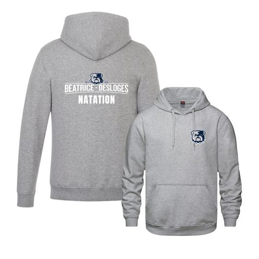 BEATRICE-DESLOGES HOODIE DE NATATION AVEC PETIT LOGO IMPRIMÉ AU DEVANT ET LARGE LOGO AU DOS
