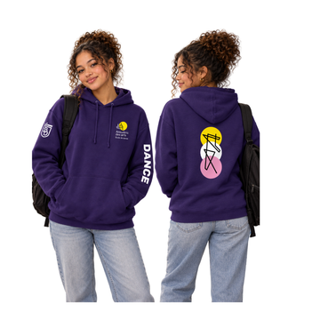 BD Hoodie Académie des Arts (option d'ajouter votre discipline) | CX2 Vault - Left Chest, Sleeve & Back Heat Press