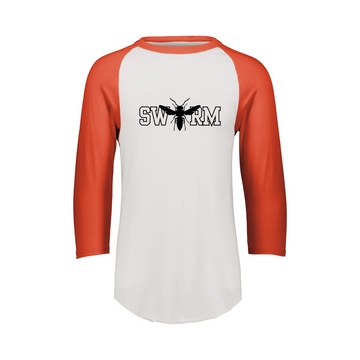 Summerside Baseball 3/4 Sleeve Tee - Momentec 4420 | SWARM Full Front Heat Press