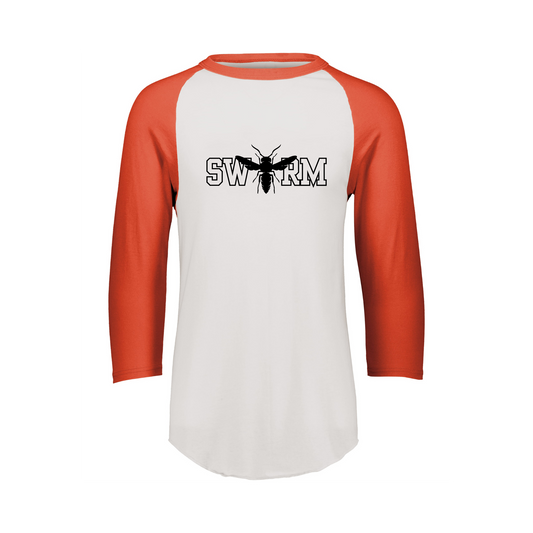 Summerside Baseball 3/4 Sleeve Tee - Momentec 4420 | SWARM Full Front Heat Press