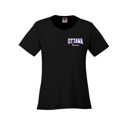CORA Women's Short Sleeve Dryfit T-Shirt | CX2 Coast - Left Chest Heat Press Ottawa Logo