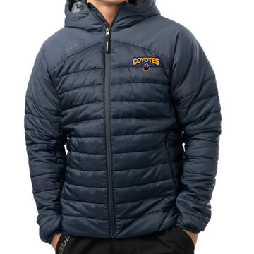 RUSSELL COYOTES BAUER HOODED PUFFER JACKET