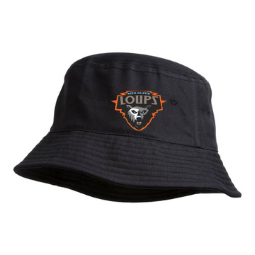 MER BLEUE LOUPS BUCKET HAT WITH EMBROIDERED LOGO