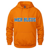 MER BLEUE LOUPS VAULT COTTON HOODIE WITH FULL FRONT APPLIQUE