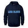 MER BLEUE LOUPS CHAMPION COTTON HOODIE WITH FULL FRONT APPLIQUE