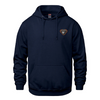 MER BLEUE LOUPS CHAMPION COTTON HOODIE WITH LEFT CHEST HEAT PRESSED LOGO