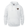 MER BLEUE LOUPS CHAMPION COTTON HOODIE WITH LEFT CHEST HEAT PRESSED LOGO