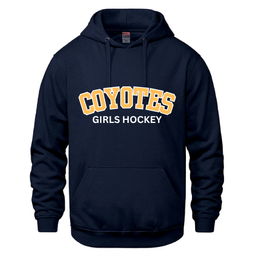 RUSSELL COYOTES VAULT HOODIE WITH FULL FRONT TWILL APPLIQUE