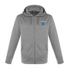 COLONEL BY CYPRESS CREEK MEN'S FULL ZIP POLYESTER HOODIE WITH EMBROIDERED LEFT CHEST LOGO