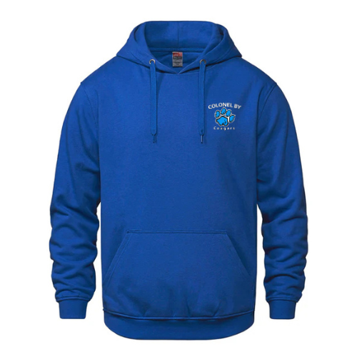 COLONEL BY VAULT COTTON HOODIE WITH LEFT CHEST EMBROIDERED LOGO