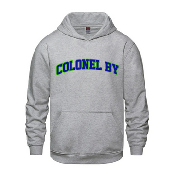 COLONEL BY VAULT COTTON HOODIE WITH FRONT TWILL APPLIQUÉ