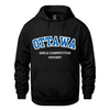 OTTAWA ICE VAULT COTTON HOODIE WITH FULL FRONT APPLIQUE