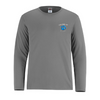 COLONEL BY COTTON LONG SLEEVE TSHIRT WITH LEFT CHEST HEAT PRESS PRINT