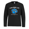COLONEL BY SHORE DRYFIT LONG SLEEVE TSHIRT WITH FULL FRONT HEAT PRESS LOGO