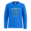 COLONEL BY SHORE DRYFIT LONG SLEEVE TSHIRT WITH FULL FRONT HEAT PRESS LOGO