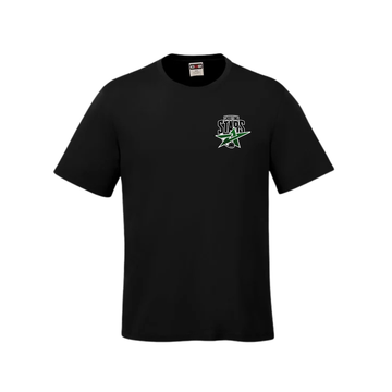 SHOOTING STARS DRYFIT TSHIRT WITH LEFT CHEST LOGO COAST YOUTH AND MEN