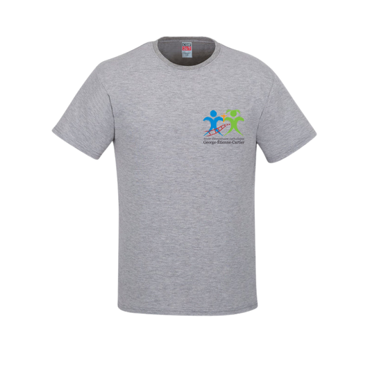 École élémentaire catholique George-Étienne-Cartier T-Shirt en Coton | CX2 Parkour - Petit Logo Imprimé
