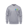 École élémentaire catholique George-Étienne-Cartier Coton Ouaté Crewneck | CX2 Crew - Petit Logo Imprimé
