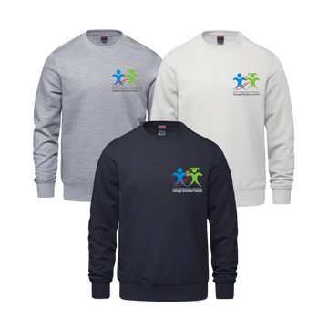 École élémentaire catholique George-Étienne-Cartier Coton Ouaté Crewneck | CX2 Crew - Petit Logo Imprimé