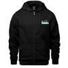 DES PIONNIERS SURFER FULL ZIP HOODIE WITH EMBROIDERED LEFT CHEST LOGO